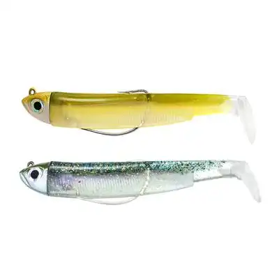 Fiiish BM90/2 BM3009 Double Combo Shore 5gr Ghost Minnow-Wakasagi Silikon Yem 