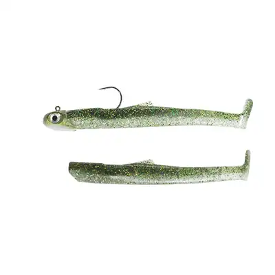 Fiiish Mud Digger MD65 / MD1452 Combo Medium 4gr Ghost Minnow-Kaki Head Silikon Yem 