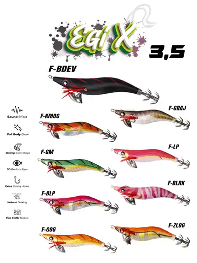 Fiiish STH1098 Power Tail Squid Shore 15gr Orange Atomic Kalamar Zokası 