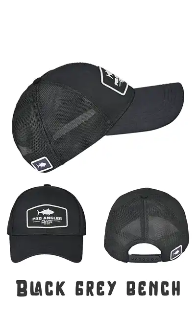 Fujin Pro Angler Black + Grey Bench Şapka 