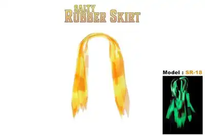 Fujin Rubber Skirt Düz Püskül Set #SR-18 