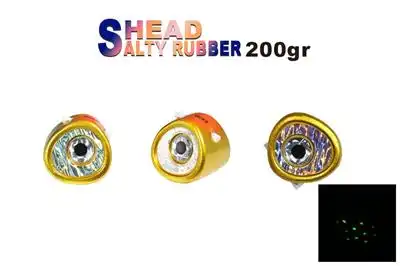 Fujin Salty Rubber Head 200gr Kafa 10 Orange Glow Gold 