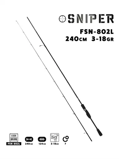 Fujin Sniper 240cm 3-18gr Light Spin Kamışı 