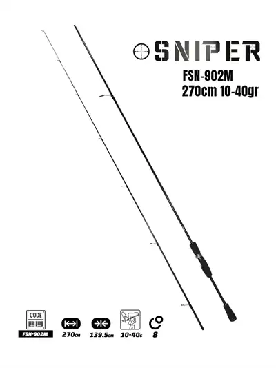 Fujin Sniper 270cm 10-40gr Spin Kamış FSN-902M 