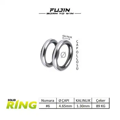 Fujin Solid Ring Halka 6 No 